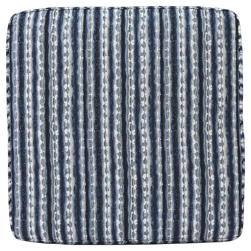 Kiessel - Indigo - Oversized Accent Ottoman-Washburn's Home Furnishings