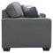 Kiessel - Steel - Loveseat-Washburn's Home Furnishings