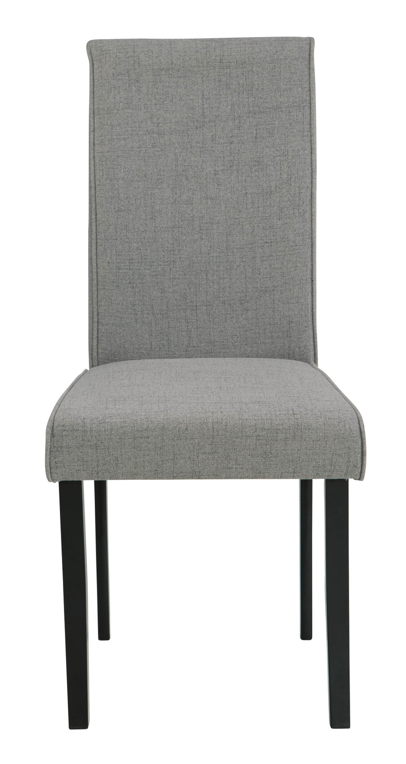 Kimonte - Dark Brown / Gray - Dining Uph Side Chair (2/cn)-Washburn's Home Furnishings