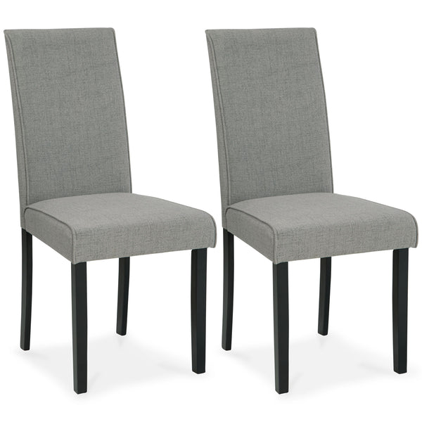 Kimonte - Dark Brown / Gray - Dining Uph Side Chair (2/cn)-Washburn's Home Furnishings