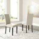 Kimonte - Dark Brown/beige - Dining Chair (set Of 2)-Washburn's Home Furnishings