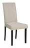 Kimonte - Dark Brown/beige - Dining Uph Side Chair (2/cn)-Washburn's Home Furnishings