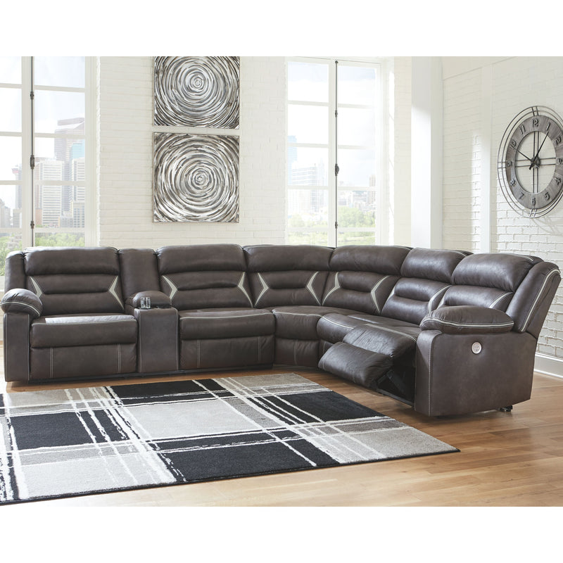 Kincord - Midnight - Left Arm Facing Power Sofa 4 Pc Sectional-Washburn's Home Furnishings