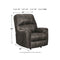 Kincord - Midnight - Rocker Recliner-Washburn's Home Furnishings