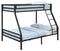 Kinsey - Bunk Twin Over Full Bed With Ladder - Black-Washburn's Home Furnishings