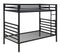 Kinsey - Bunk Twin Over Twin Bed With Ladder - Black-Washburn's Home Furnishings