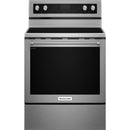 KitchenAid Freestanding Electric Convection Range - Stainless Steel-Washburn's Home Furnishings