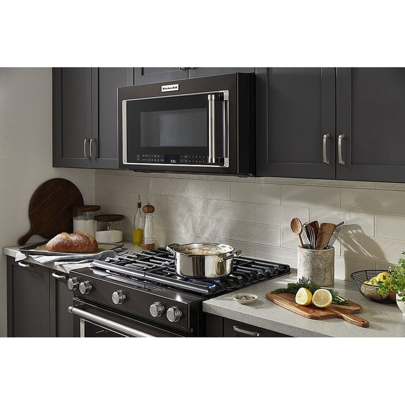 Kitchenaid Over-the-Range Convection Microwave in Black Stainless-Washburn's Home Furnishings