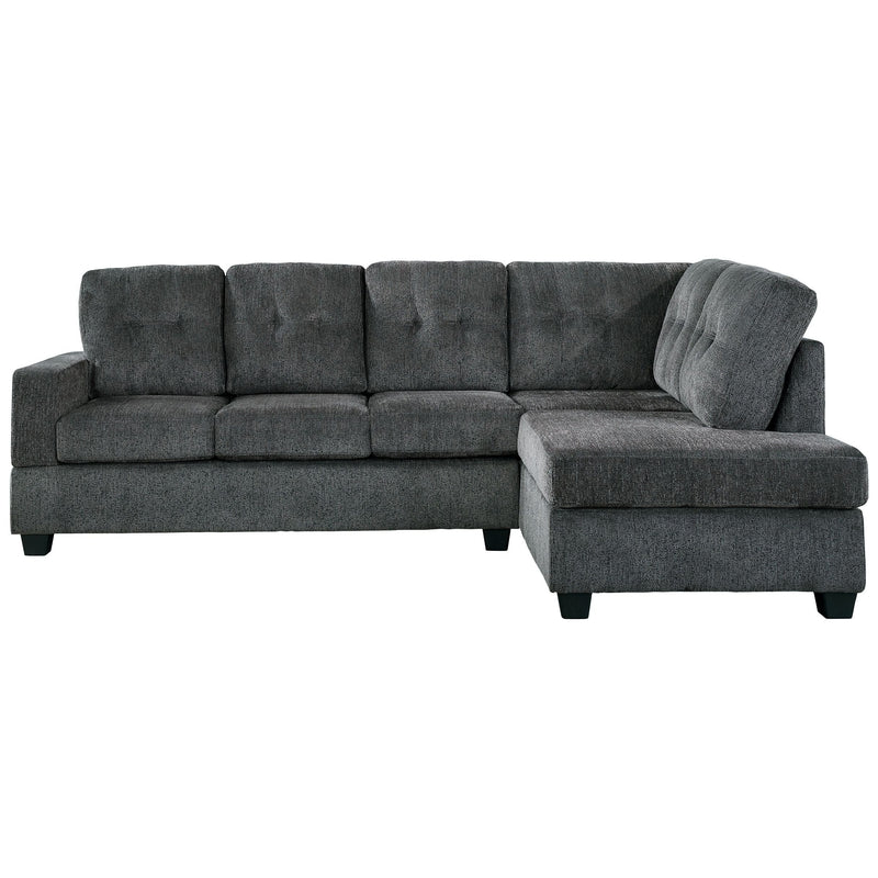 Kitler - Smoke - Chaise Sectional 2 Pc-Washburn's Home Furnishings