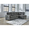 Kitler - Smoke - Chaise Sectional 2 Pc-Washburn's Home Furnishings