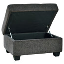 Kitler - Smoke - Ottoman With Storage-Washburn's Home Furnishings