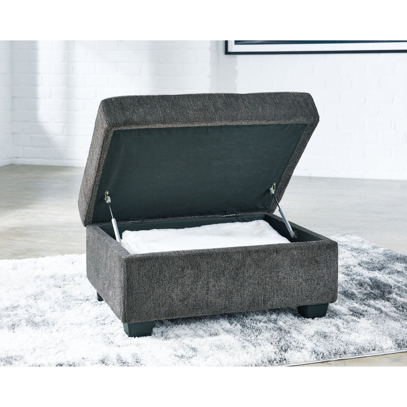 Kitler - Smoke - Ottoman With Storage-Washburn's Home Furnishings