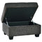 Kitler - Smoke - Ottoman With Storage-Washburn's Home Furnishings