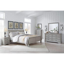 Kordasky - Dark Gray - California King Sleigh Bed-Washburn's Home Furnishings