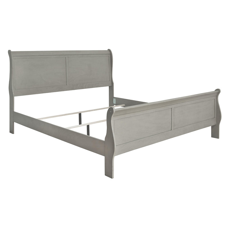 Kordasky - Dark Gray - California King Sleigh Bed-Washburn's Home Furnishings