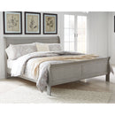 Kordasky - Dark Gray - California King Sleigh Bed-Washburn's Home Furnishings