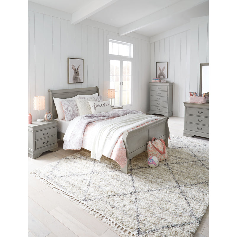 Kordasky - Dark Gray - Full Sleigh Bed-Washburn's Home Furnishings