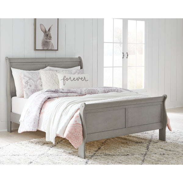 Kordasky - Dark Gray - Full Sleigh Bed-Washburn's Home Furnishings