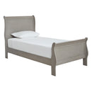 Kordasky - Dark Gray - Twin Sleigh Bed-Washburn's Home Furnishings