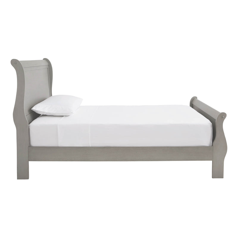 Kordasky - Dark Gray - Twin Sleigh Bed-Washburn's Home Furnishings