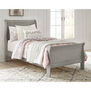 Kordasky - Dark Gray - Twin Sleigh Bed-Washburn's Home Furnishings