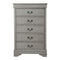 Kordasky - Gray - Five Drawer Chest-Washburn's Home Furnishings