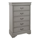 Kordasky - Gray - Five Drawer Chest-Washburn's Home Furnishings