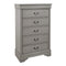 Kordasky - Gray - Five Drawer Chest-Washburn's Home Furnishings