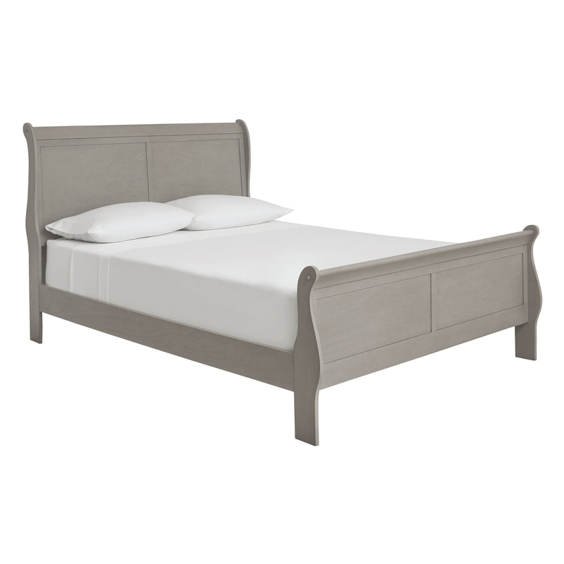 Kordasky - Gray - Queen Sleigh Bed-Washburn's Home Furnishings