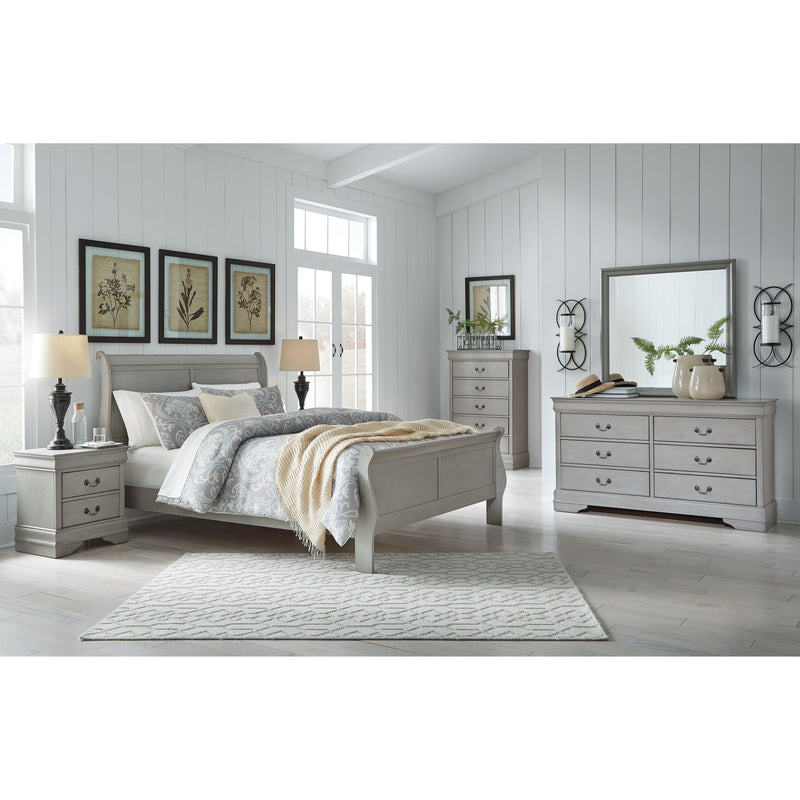 Kordasky - Gray - Queen Sleigh Bed-Washburn's Home Furnishings