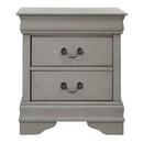 Kordasky - Gray - Two Drawer Night Stand-Washburn's Home Furnishings