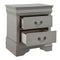 Kordasky - Gray - Two Drawer Night Stand-Washburn's Home Furnishings