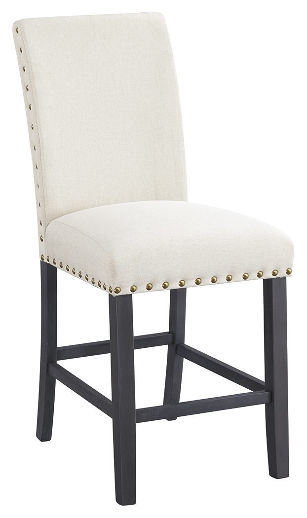 Kreabindale - Black/gray - Upholstered Barstool (2/cn)-Washburn's Home Furnishings