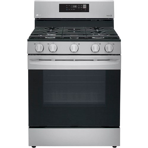 LG 5.8 cu ft. Smart Wi-Fi Enabled Gas Range with EasyClean in Stainless Steel-Washburn's Home Furnishings