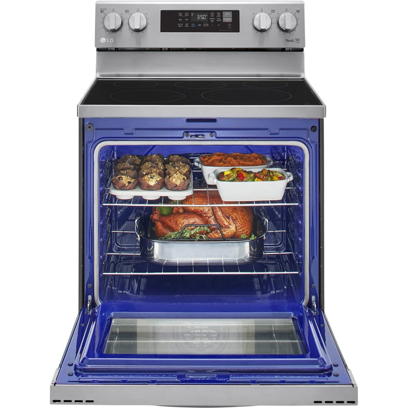 LG Electric Range W/Built in AirFryer in Stainless-Washburn's Home Furnishings