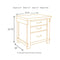 Lakeleigh - Brown - Three Drawer Night Stand-Washburn's Home Furnishings