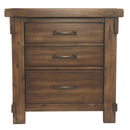 Lakeleigh - Brown - Three Drawer Night Stand-Washburn's Home Furnishings