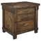 Lakeleigh - Brown - Three Drawer Night Stand-Washburn's Home Furnishings