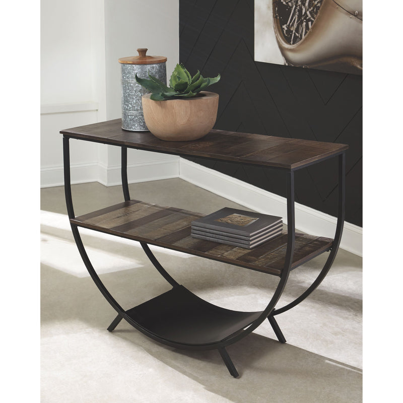 Lamoney - Gray/white/brown - Console Sofa Table-Washburn's Home Furnishings