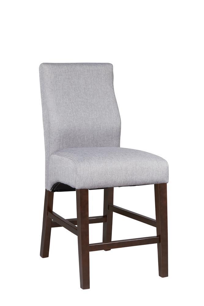 Lampton - Upholstered Counter Height Stool - Gray-Washburn's Home Furnishings