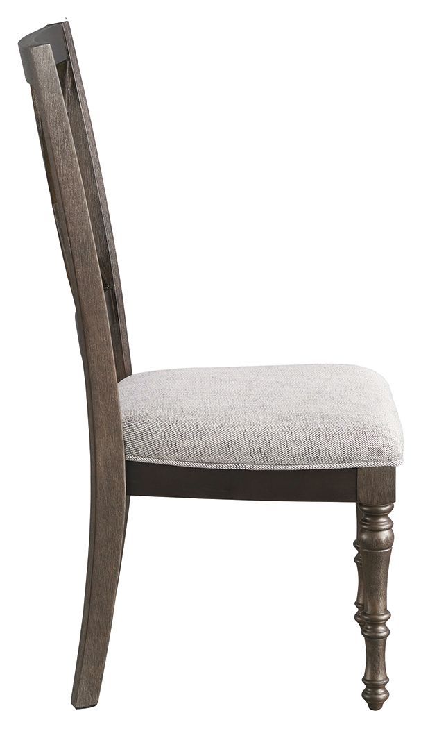 Lanceyard - Grayish Brown - Dining Uph Side Chair (2/cn)-Washburn's Home Furnishings