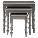 Larkendale - Metallic Gray - Accent Table Set (3/cn)-Washburn's Home Furnishings