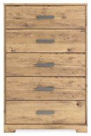 Larstin - Brown - Five Drawer Chest-Washburn's Home Furnishings