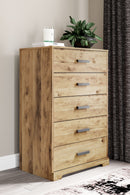 Larstin - Brown - Five Drawer Chest-Washburn's Home Furnishings