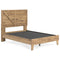 Larstin - Brown - Full Crossbuck Panel Platform Bed-Washburn's Home Furnishings