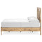 Larstin - Brown - Full Crossbuck Panel Platform Bed-Washburn's Home Furnishings