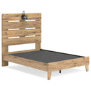 Larstin - Brown - Full Panel Platform Bed-Washburn's Home Furnishings