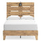 Larstin - Brown - Full Panel Platform Bed-Washburn's Home Furnishings