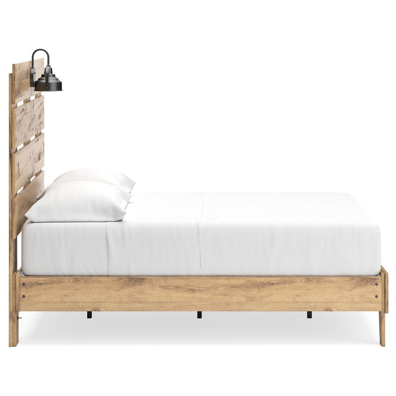 Larstin - Brown - Full Panel Platform Bed-Washburn's Home Furnishings