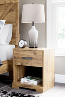 Larstin - Brown - One Drawer Night Stand-Washburn's Home Furnishings